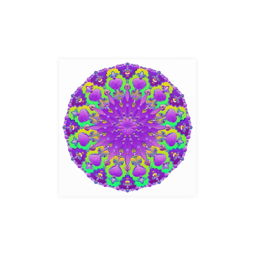 Colorful Mandala Art Poster - Intricate Design Poster - Blululi