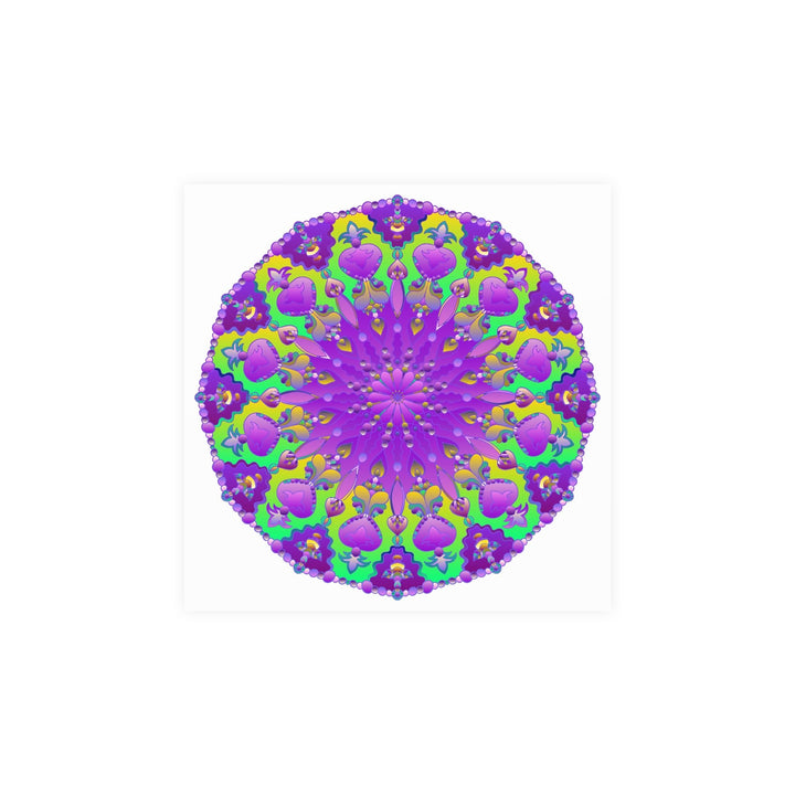 Colorful Mandala Art Poster - Intricate Design Poster - Blululi