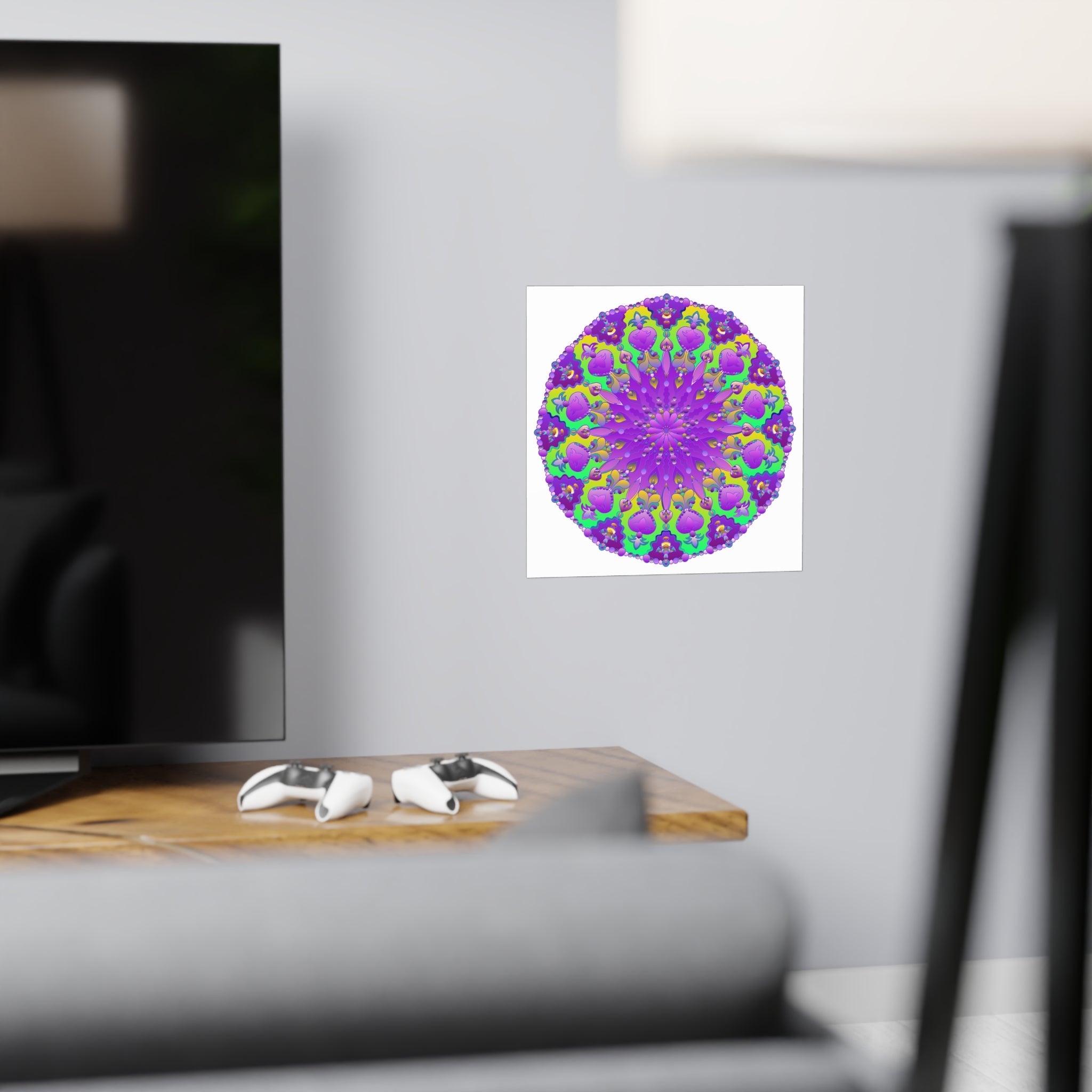 Colorful Mandala Art Poster - Intricate Design Poster - Blululi