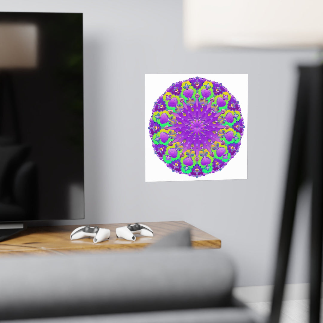 Colorful Mandala Art Poster - Intricate Design Poster - Blululi