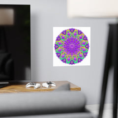 Colorful Mandala Art Poster - Intricate Design Poster - Blululi