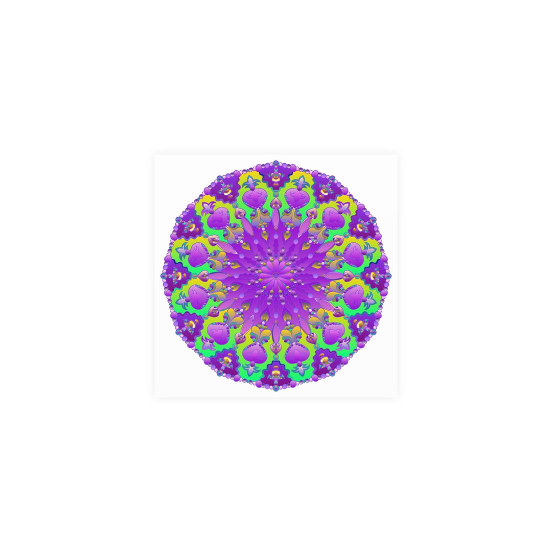 Colorful Mandala Art Poster - Intricate Design Poster - Blululi