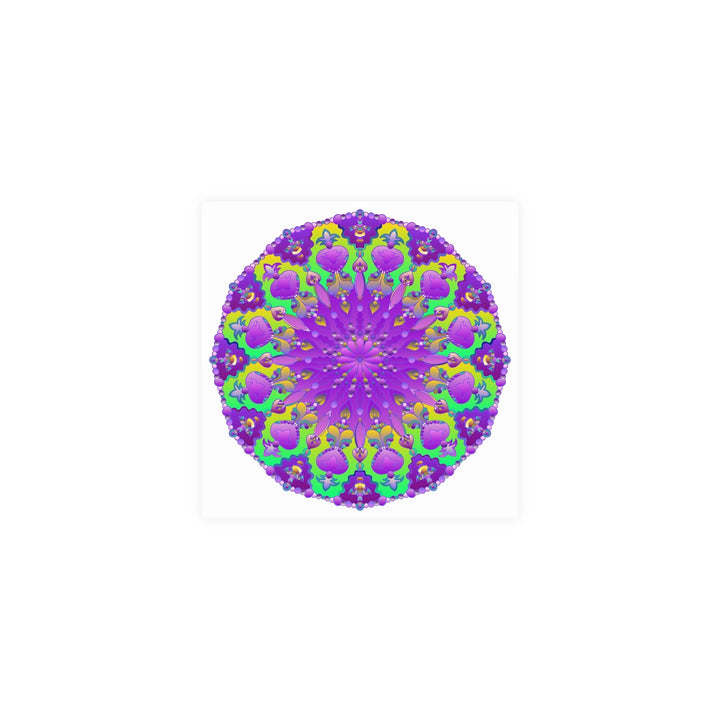 Colorful Mandala Art Poster - Intricate Design Poster - Blululi