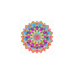 Colorful Mandala Art Poster - Stained Glass Design Poster - Blululi