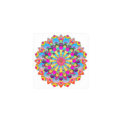 Colorful Mandala Art Poster - Stained Glass Design Poster - Blululi