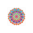 Colorful Mandala Art Poster - Stained Glass Design Poster - Blululi