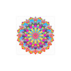 Colorful Mandala Art Poster - Stained Glass Design Poster - Blululi