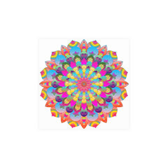 Colorful Mandala Art Poster - Stained Glass Design Poster - Blululi