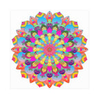 Colorful Mandala Art Poster - Stained Glass Design Poster - Blululi