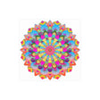 Colorful Mandala Art Poster - Stained Glass Design Poster - Blululi