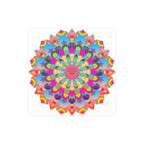 Colorful Mandala Art Poster - Stained Glass Design Poster - Blululi