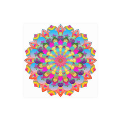 Colorful Mandala Art Poster - Stained Glass Design Poster - Blululi