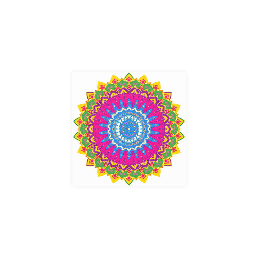 Colorful Mandala Art Print - Boho Home Decor Poster - Blululi