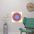 Colorful Mandala Art Print - Boho Home Decor Poster - Blululi
