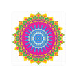 Colorful Mandala Art Print - Boho Home Decor Poster - Blululi