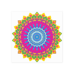 Colorful Mandala Art Print - Boho Home Decor Poster - Blululi