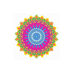 Colorful Mandala Art Print - Boho Home Decor Poster - Blululi