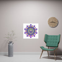 Colorful Mandala Art Print - Boho Wall Decor Poster - Blululi