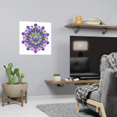 Colorful Mandala Art Print - Boho Wall Decor Poster - Blululi