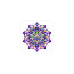 Colorful Mandala Art Print - Boho Wall Decor Poster - Blululi