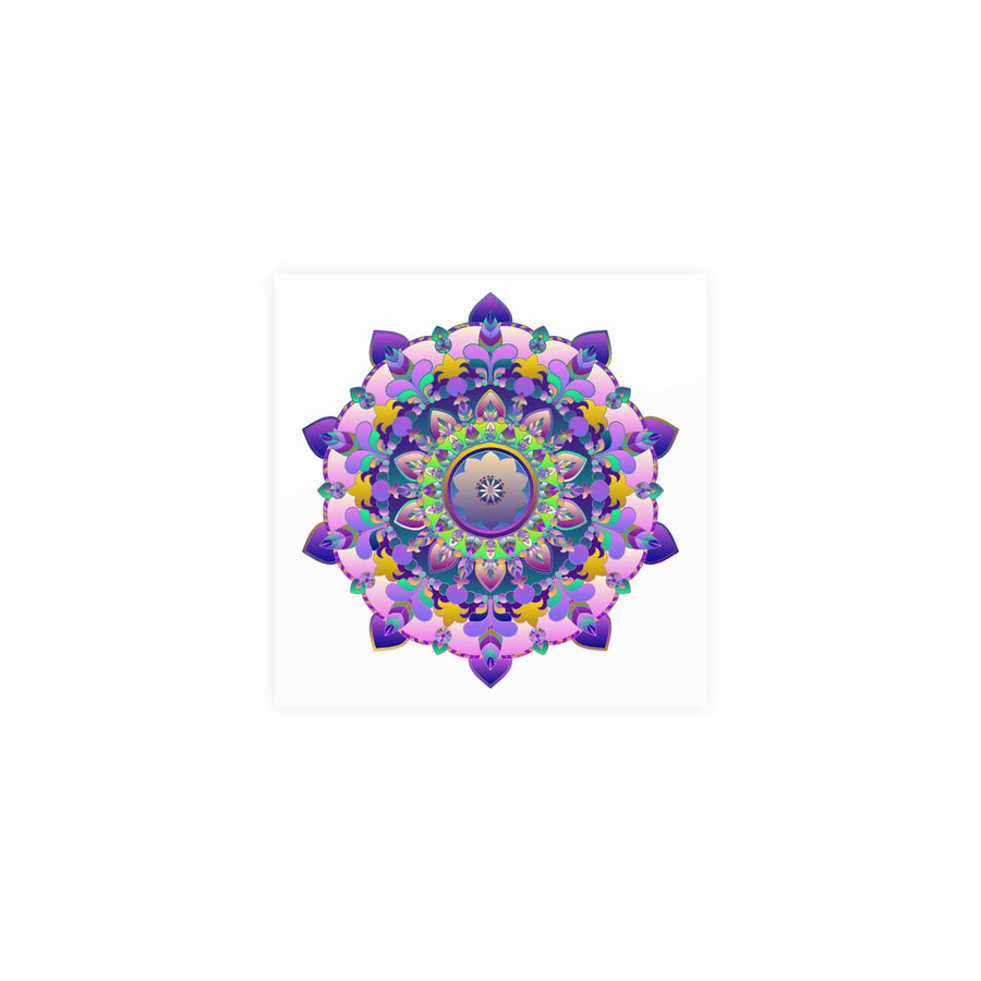Colorful Mandala Art Print - Boho Wall Decor Poster - Blululi