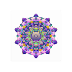 Colorful Mandala Art Print - Boho Wall Decor Poster - Blululi