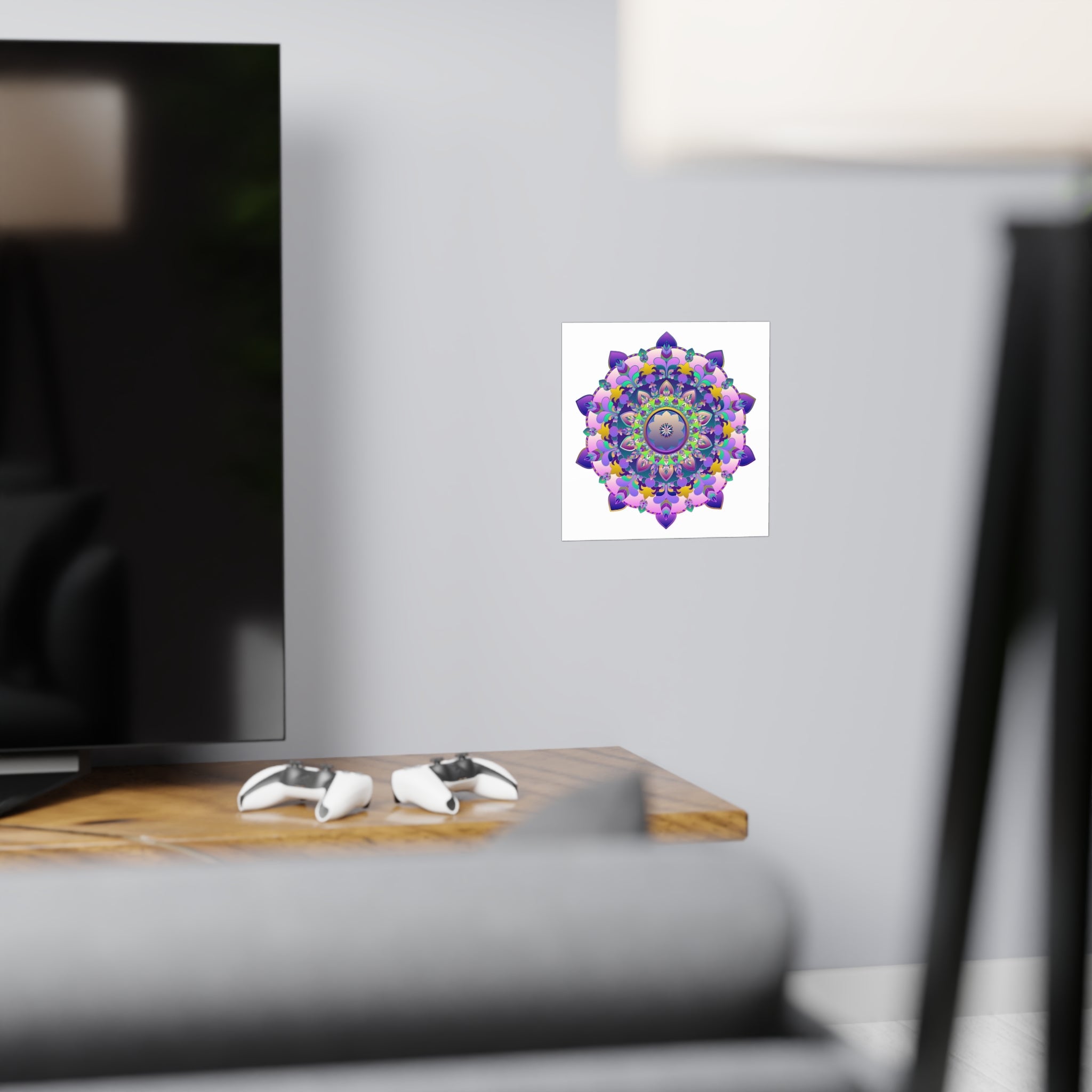 Colorful Mandala Art Print - Boho Wall Decor Poster - Blululi