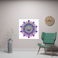 Colorful Mandala Art Print - Boho Wall Decor Poster - Blululi
