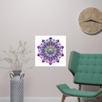 Colorful Mandala Art Print - Boho Wall Decor Poster - Blululi