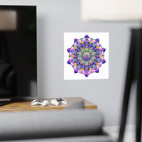 Colorful Mandala Art Print - Boho Wall Decor Poster - Blululi