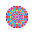 Colorful Mandala Art Print - Intricate Design Poster - Blululi