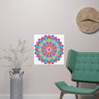 Colorful Mandala Art Print - Intricate Design Poster - Blululi