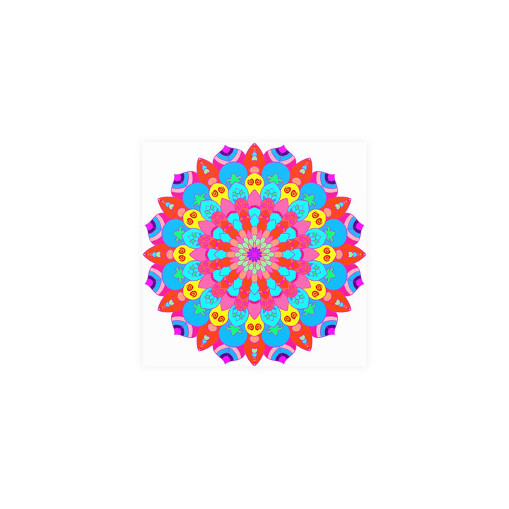 Colorful Mandala Art Print - Intricate Design Poster - Blululi