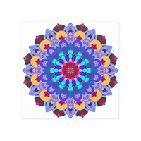 Colorful Mandala Art Print - Spiritual Decor Poster - Blululi