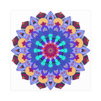 Colorful Mandala Art Print - Spiritual Decor Poster - Blululi