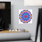 Colorful Mandala Art Print - Spiritual Decor Poster - Blululi