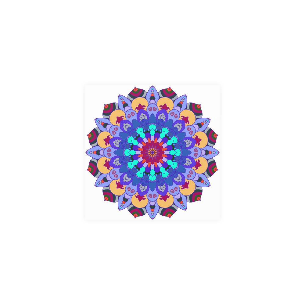 Colorful Mandala Art Print - Spiritual Decor Poster - Blululi