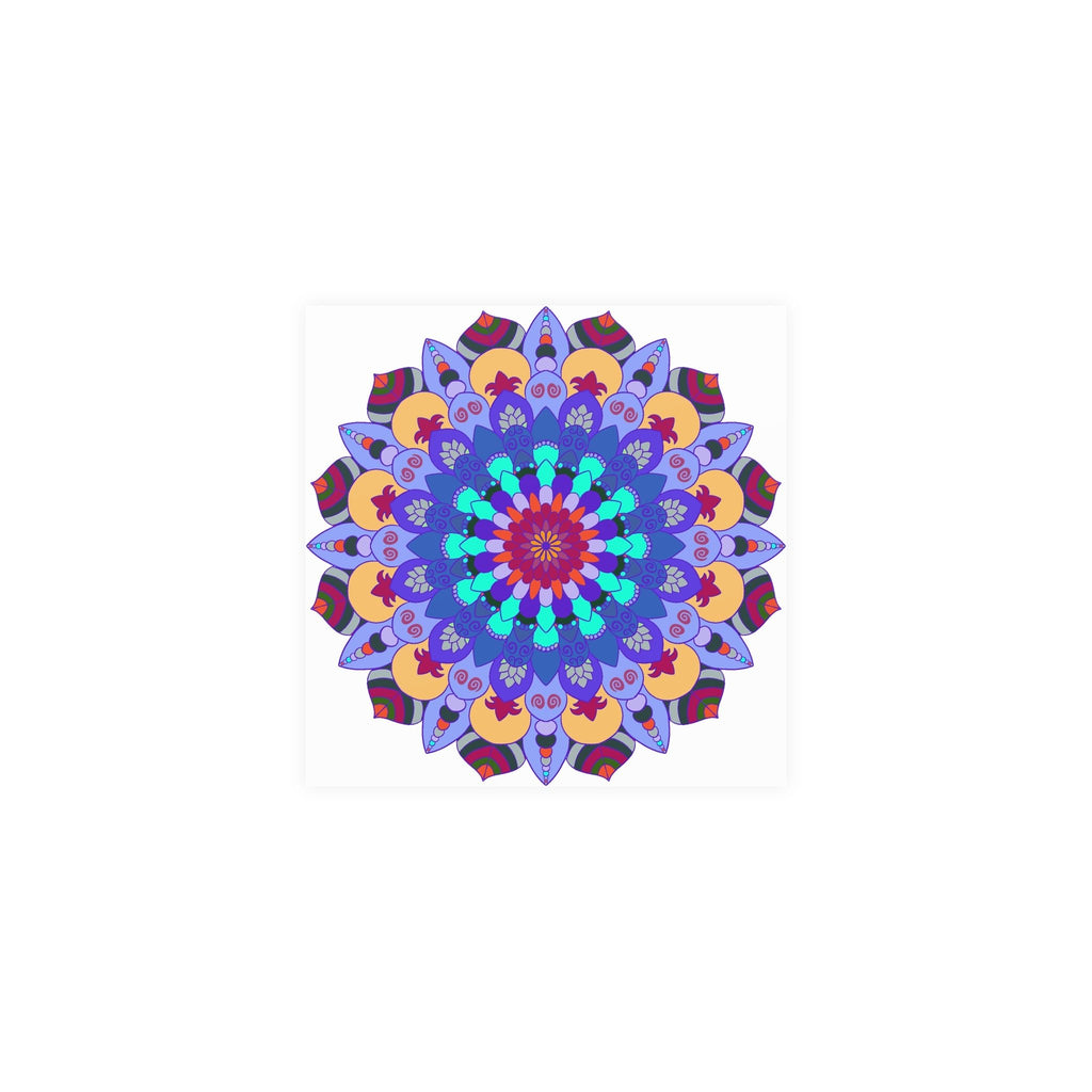 Colorful Mandala Art Print - Spiritual Decor Poster - Blululi