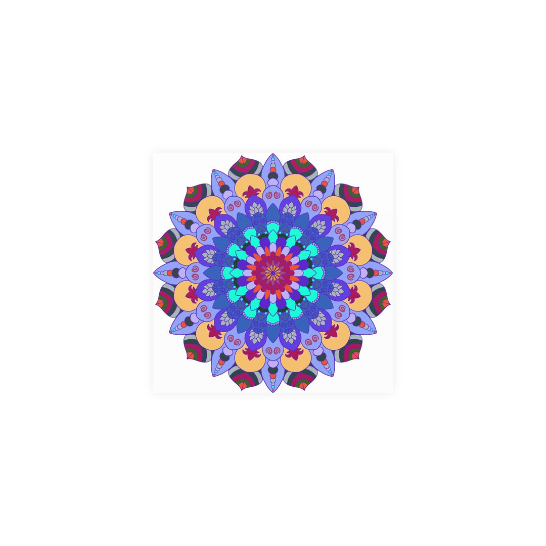 Colorful Mandala Art Print - Spiritual Decor Poster - Blululi