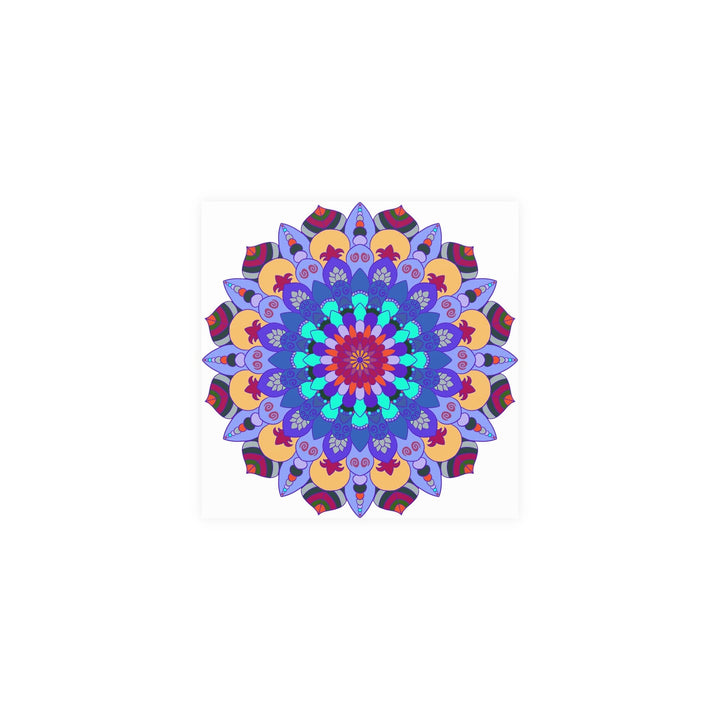Colorful Mandala Art Print - Spiritual Decor Poster - Blululi