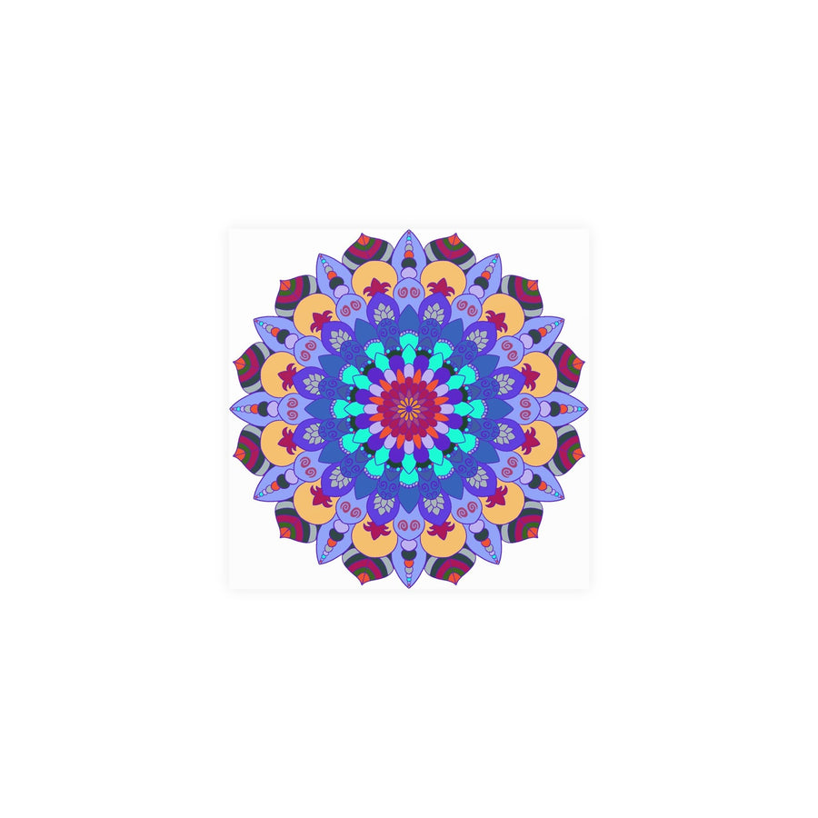 Colorful Mandala Art Print - Spiritual Decor Poster - Blululi