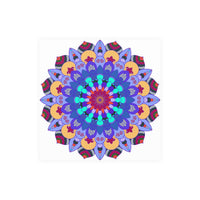 Colorful Mandala Art Print - Spiritual Decor Poster - Blululi