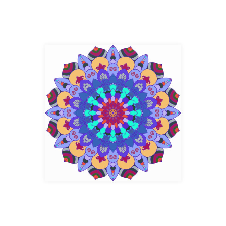 Colorful Mandala Art Print - Spiritual Decor Poster - Blululi