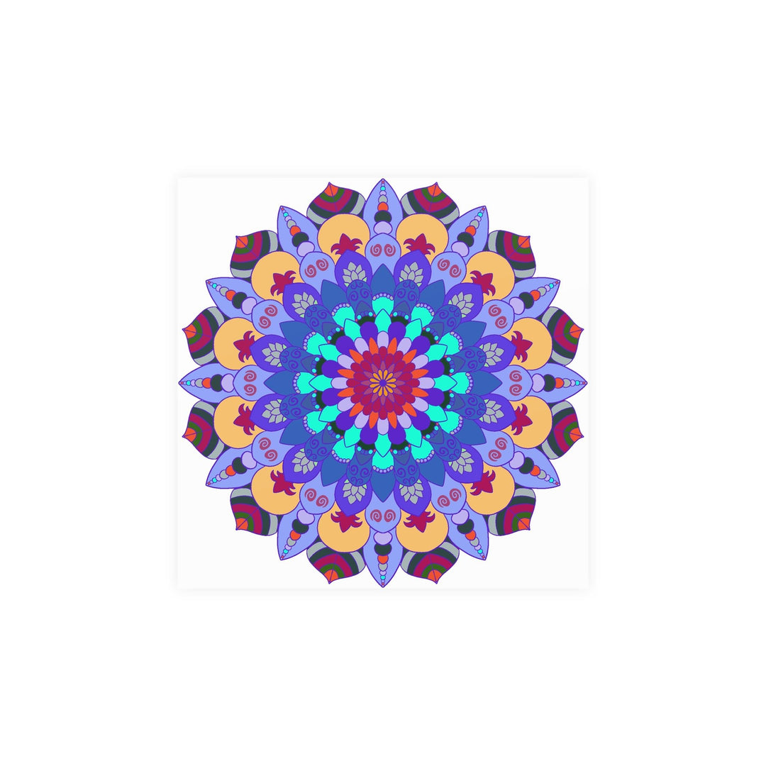 Colorful Mandala Art Print - Spiritual Decor Poster - Blululi