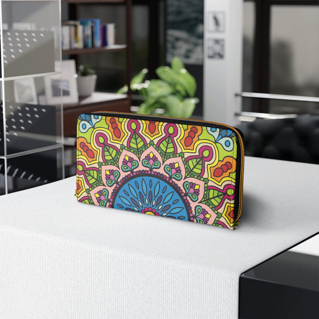 Colorful Mandala Art Zipper Wallet - Stylish and Durable Accessories - Blululi