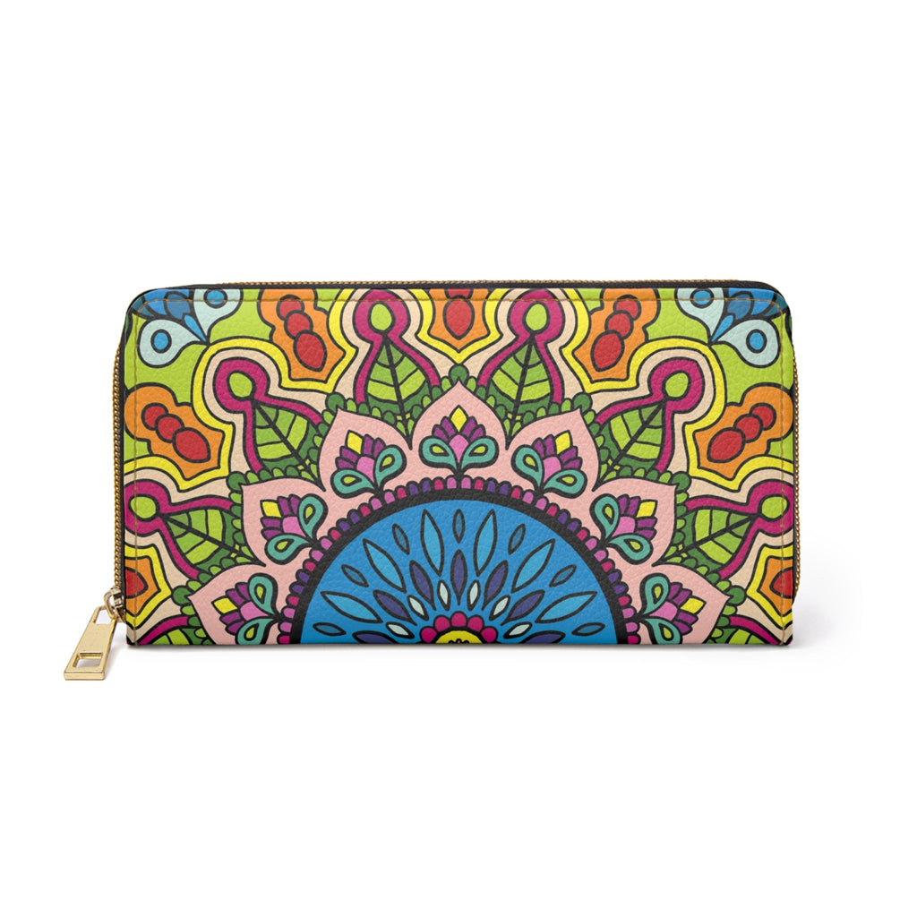 Colorful Mandala Art Zipper Wallet - Stylish and Durable Accessories - Blululi