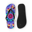 Colorful Mandala Flip Flops - Bohemian Beach Style Shoes - Blululi