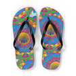 Colorful Mandala Flip Flops - Bohemian Beach Style Shoes - Blululi