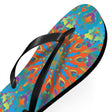 Colorful Mandala Flip Flops - Bohemian Beach Style Shoes - Blululi