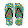 Colorful Mandala Flip Flops - Bohemian Beach Style Shoes - Blululi